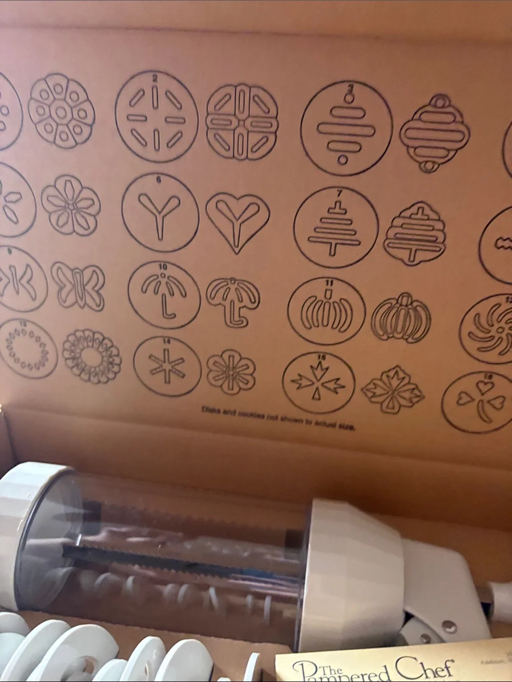 The Pampered Chef Cookie Press and shapes